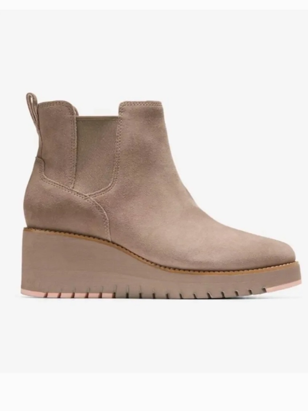 Cole Haan Zero Grand Wedge Ankle Boots Irish Coffee